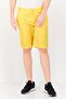 Men Solid Basic Shorts, Yellow