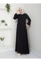 Hijab Clothing Medina Silk Fabric Mevlana Ferace Black - 8