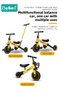 3-in-1 Kids Tricycle, Toddler Trike Bike - Perfect Ride-On Tricycles with Removable Parent Handle, Backrest, Safety Belt - 3