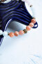 Certified Sunstone Hematite Aquamarine Pink Quartz Moonstone Libra Sign Bracelet - 4