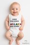 Everyone Is Jealous of Me, My Sister Can'T Satisfy Me. Written Sleeveless Snap-On Bodysuit Baby Zibın 100% Cotton Jumpsuit