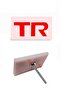 Tr Panjur Arma White Background Red Logo Screwed Plexiglass Grid Emblem 85X55Mm