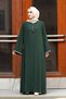 Jewelled Sleeves Ferace Long Sleeve Floor Length Zipper Floor Length Turkey Islamic Fashion - 4