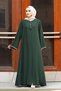 Jewelled Sleeves Ferace Long Sleeve Floor Length Zipper Floor Length Turkey Islamic Fashion - 2