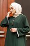 Jewelled Sleeves Ferace Long Sleeve Floor Length Zipper Floor Length Turkey Islamic Fashion