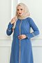 فيرايس من قماش الكريب مطرز بسحّاب - 5