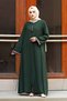 Jewelled Sleeves Ferace Long Sleeve Floor Length Zipper Floor Length Turkey Islamic Fashion - 5
