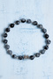Certified Obsidian and Hematite Natural Stone Bracelet - 4