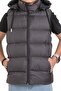 Boy's Removable Hooded Printed Lined Seasonal Puffer Vest with Pockets - 3