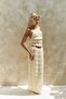 Sofi Transparent Yellow Crop Skirt Suit - 4