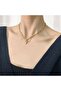 Women's Steel Necklace Romantic Heart Pendant Chain Detail Necklace - 3