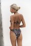 Budisas Strapless Buckle Detailed Leopard Bikini Top - 6