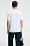 Crisp Men's Oversize 100% Cotton Printed Round Neck White T-Shirt - 5