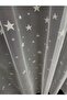 Children's Room Tulle Curtain Star Pattern White Curtain, Regular Pleated Installation - 7