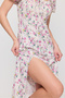 Floral Patterned Slit Dress - 4