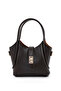 Brown Color Shk187 Faux Leather Lock Detailed Adjustable Strap Hand, Arm and Shoulder Bag
