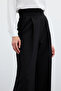 Waist Detailed Pocket Trousers - Black - 5