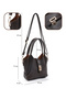 Brown Color Shk187 Faux Leather Lock Detailed Adjustable Strap Hand, Arm and Shoulder Bag - 4