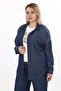 Women's Triple Navy Blue Summer Suit Jacket Pants Tshirt - 4
