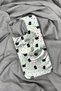 iPhone 15 Compatible Cute Black Cat and Paw Pattern Hologram Imd Premium Phone Case - 4
