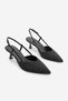 Women's Stiletto Pointed Toe Stoned Classic Heeled Shoes Boniva Black - 5