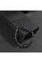 Dumortierite-Hematite Natural Stone Men's Macrame Bracelet - 7