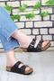 Glitter Comfortable Sole Hospital Sea Pool Beach Women's Slippers Black - 3