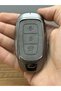 For Hyundai Kona Elantra I10,I20 Santa Fe 2019and Above Smart Leather Metal Controller Protection Case Gray Color