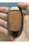 Hyundai Kona Elantra I10, I20 Santa Fe 2019and Above Smart Leather Metal Controller Protection Case Brown - 3