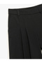 Comfortable Fit Culotte Fabric Trousers with Pockets and Pleats - 5