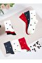 3 Pairs of Heart Patterned Socks Set of 3 - 3