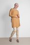 Leopard Striped Detailed Waisted Tunic 4908 - 2