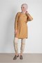 Leopard Striped Detailed Waisted Tunic 4908