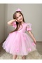 Puffy Tulle Bodice Cotton Satin Children's Evening Costume - 3