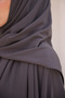 simple abaya with self-wrap Bat-medina silk - 4