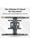 Full Motion Tv Wall Mount Bracket Supports 55 To 88 Inches Tv Screen - 5