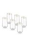 Gina Gold Soft Drink Glass Set of 6 - 7