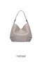 Genuine Suede Casual Tote Women's Shoulder Bag Izg2200-1 Gray