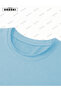 Authentic Printed Cotton Fabric Men's Light Blue T-Shirt-Black Shorts Set - 6