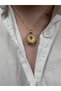 Gold Mustafa Kemal Atatürk Men's Stainless Steel Women's Necklace Unisex Does Not Tarnish Does Not Lose Color - 2
