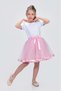 Satin Striped Tutu Girl's Skirt M00728 Pink
