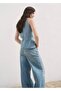 Denim Vest with Buttons - 4