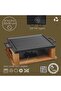 Cast Rectangular Reversible Grill Hot Plate Cast Iron Solid Double Handle Beech Serving Wood - 4