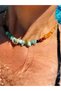 Citrine Baltic Amber and Aventurine Stone Women's Necklace - 7