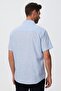 Andre men's woven shirt a.blue - 4