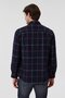 Lupin Men's Woven Shirt Navy Blue Plaid - 4