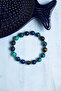 Certified Tiger Eye and Obsidian Bracelet - 2