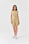 Women's Button Detail Judge Collar Jumpsuit - 6