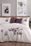 Tulipa - 100% Cotton Satin Embroidered Duvet Cover Set - 2