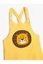 Jumpsuit Short with Applique Detail and Adjustable Straps - 3